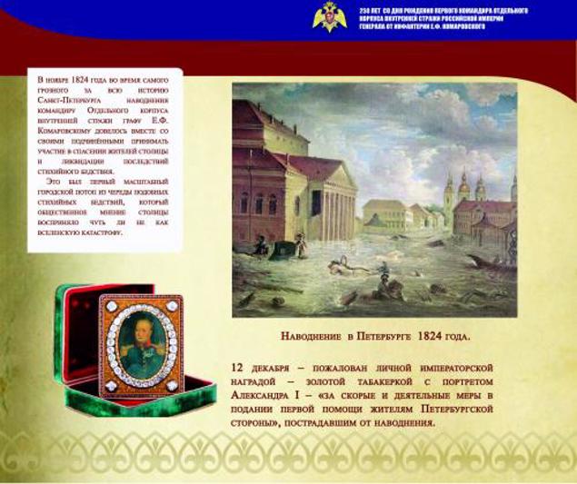 Граф Е.Ф. Комаровский - первый командующий внутренней стражи России