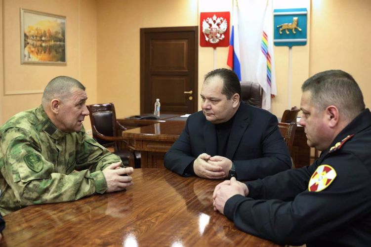 Командующий Восточным округом войск национальной гвардии Российской Федерации посетил Управление Росгвардии по ЕАО