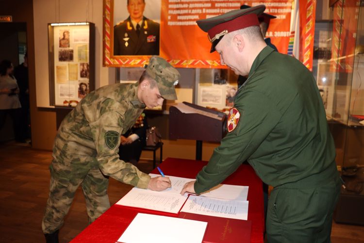 В Управлении Росгвардии по Еврейской автономной области состоялось приведение к присяге
