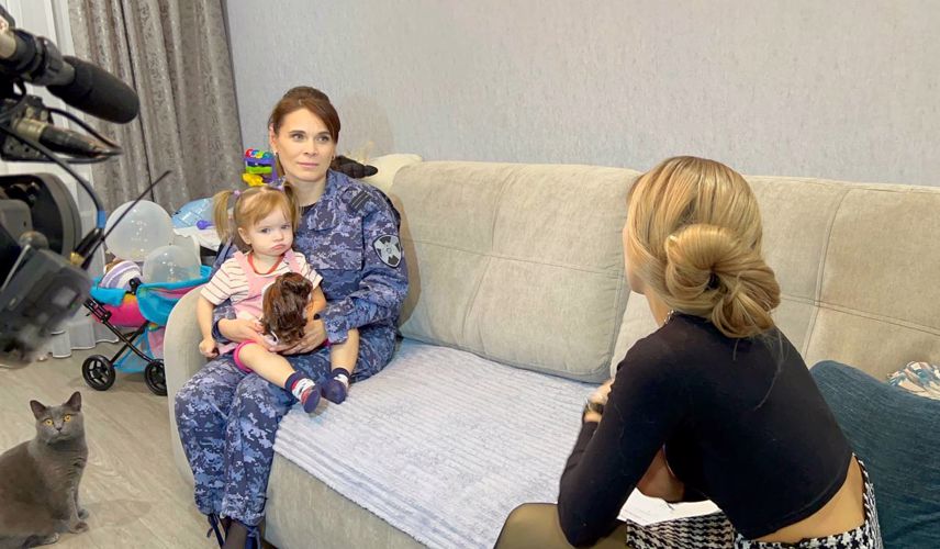 Акция «Мамы на службе в Росгвардии» прошла в Биробиджане
