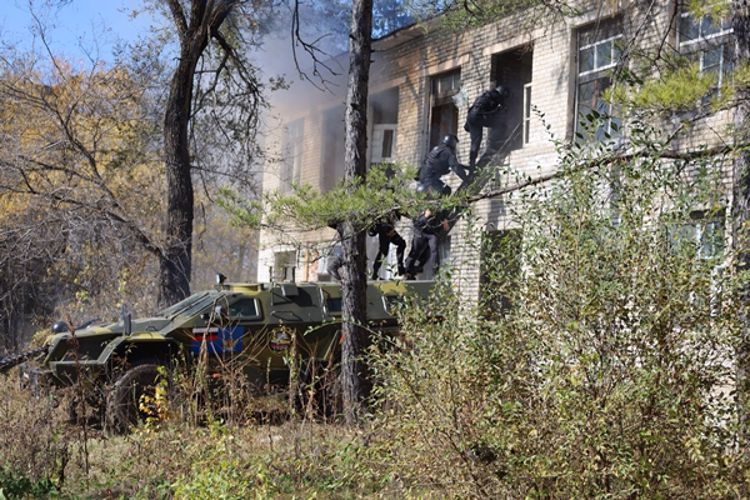 Сотрудники Управления Росгвардии по ЕАО приняли участие в совместном тактико-специальное учении