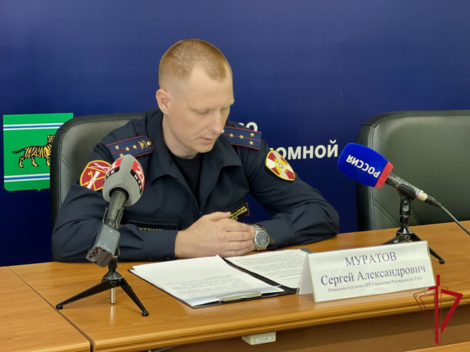 На пресс-конференции сотрудники Росгвардии рассказали журналистам о деятельности ведомства в сфере контроля за оборотом оружия