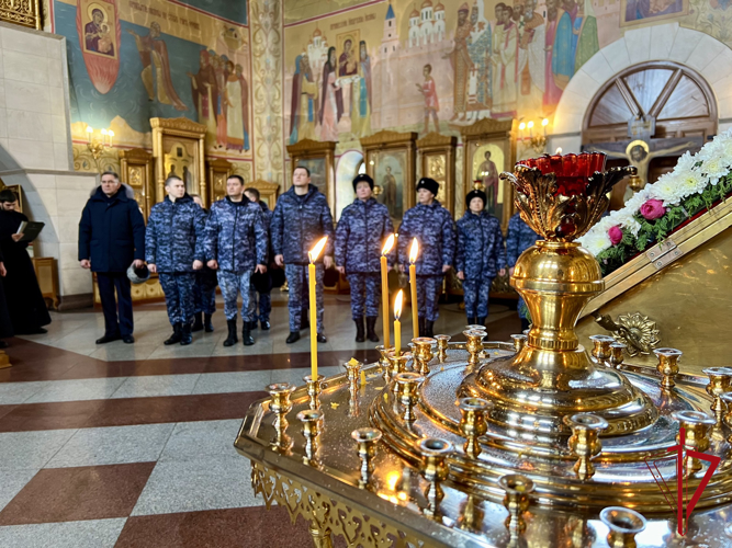 Молебен в честь героизма и преданности Родине состоялся в Биробиджане 