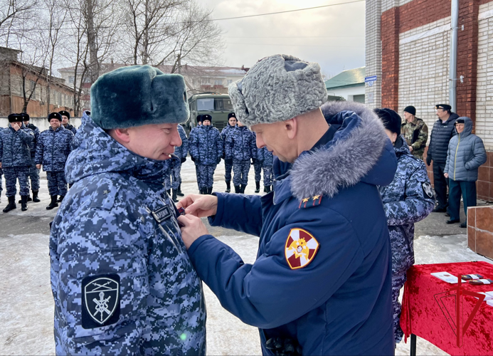Торжественный митинг в честь Дня образования Росгвардии прошло в ЕАО