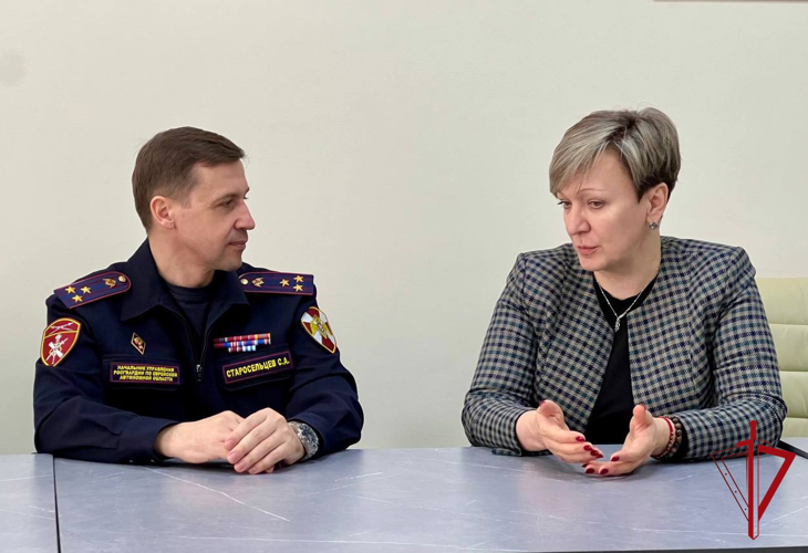 Начальник теруправления Росгвардии обсудил с руководителем филиала фонда «Защитники Отечества» ключевые вопросы 