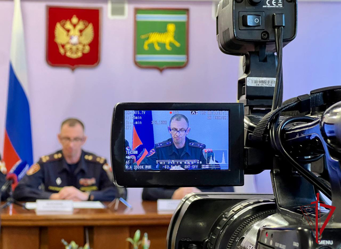 Пресс-конференция ко Дню образования Росгвардии прошла в Биробиджане