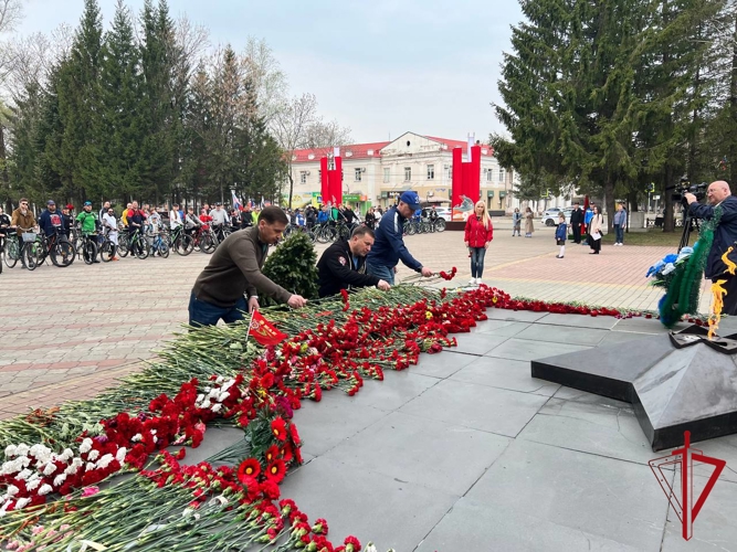 Участниками велопробега, посвящённого 80-летию Победы, стали военнослужащие и сотрудники Росгвардии ЕАО