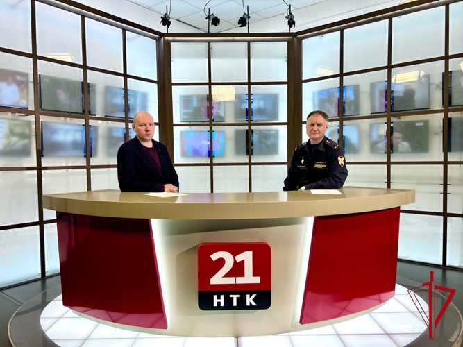 В эфире НТК21: подполковник Дмитрий Юрченко рассказывает о работе подразделения ЛРР Управления Росгвардии в ЕАО