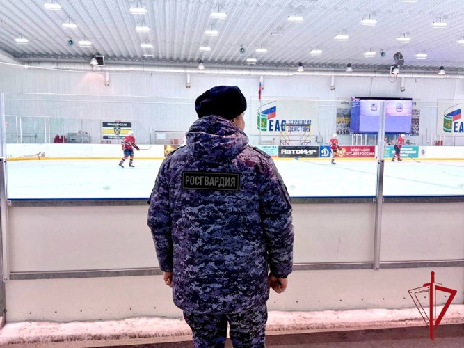 Сотрудники Росгвардии успешно обеспечили безопасность Всероссийской хоккейной встречи в ЕАО