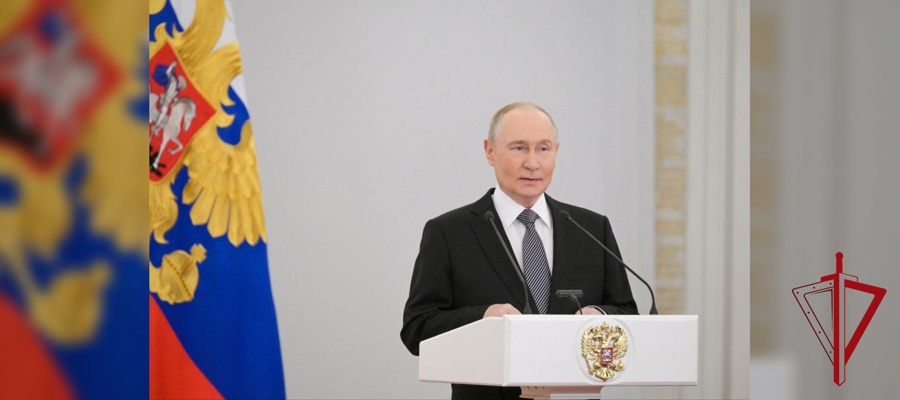 Росгвардейцы стали участниками торжественного приема Президента России в Кремле