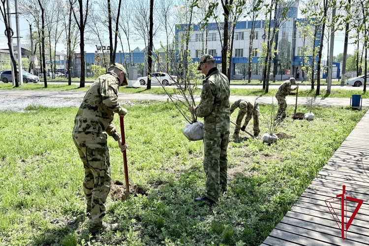 Росгвардейцы присоединились к акции «Нить поколений» в Биробиджане
