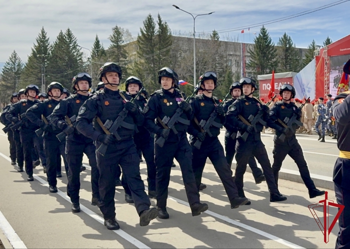 Личный состав Росгвардии ЕАО принял участие в параде к 81‑й годовщине Победы в Биробиджане