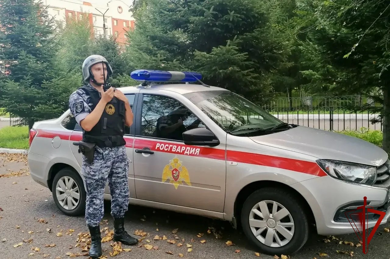 В Биробиджане сотрудники Росгвардии задержали нетрезвого водителя, совершившего ДТП