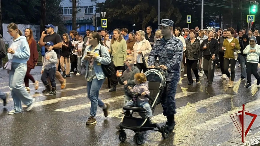 Росгвардейцы приняли участие в акции «Свет Памяти» в Биробиджане