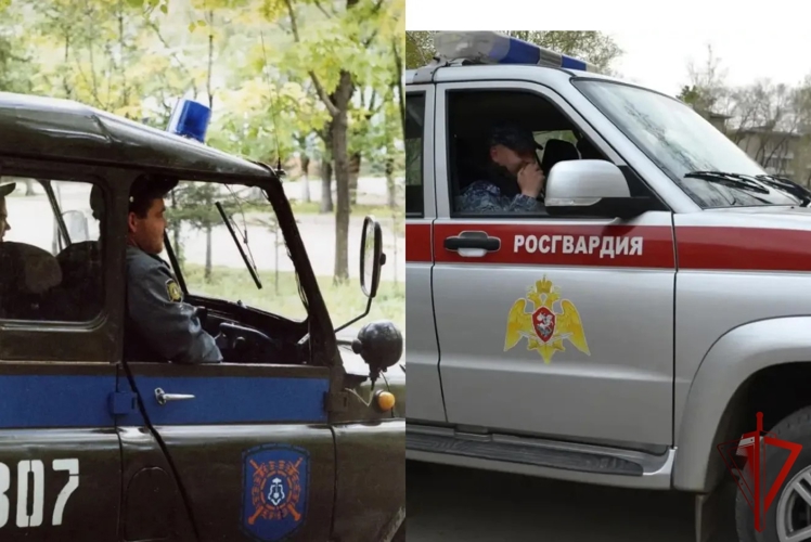 В Биробиджане росгвардейцы участвуют в акции, посвященной 74‑й годовщине вневедомственной охраны
